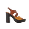 Immagine di AD+GUAPA - Sandalo con fascia diagonale e sottopiede in VERA PELLE, tacco 10,5CM