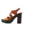 Immagine di AD+GUAPA - Sandalo con fascia diagonale e sottopiede in VERA PELLE, tacco 10,5CM