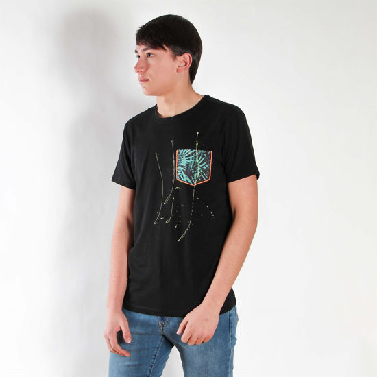 Immagine di YELLOW DOG - TSHIRT MEZZA MANICA TASCHINO STAMPA FOGLIE