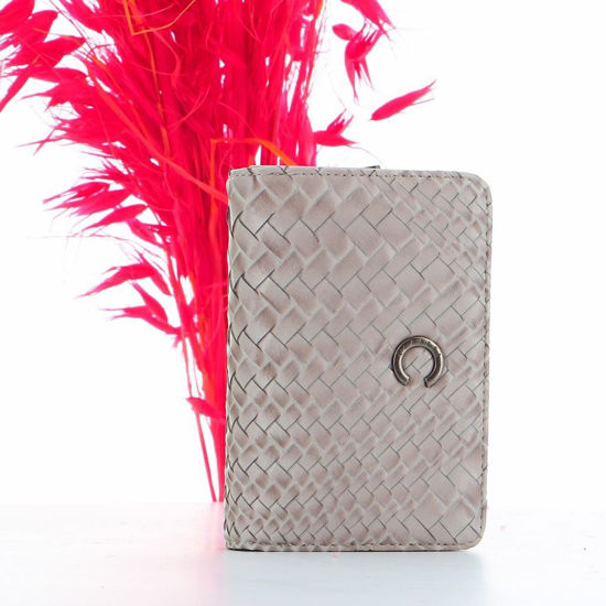 Immagine di CARRERA - Portafoglio piccolo intrecciato con scomparto porta spicci