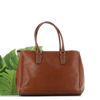 Immagine di Divas- Borsa due manici in VERA PELLE con zip orizzontale frontale, MADE IN ITALY
