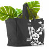 Immagine di LANCETTI - Borsa mare con stampa logo e fiori e tasca zip posteriore