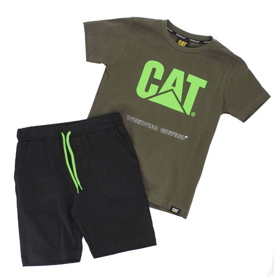 Immagine di CATERPILLAR - BOY TSHIRT MEZZA MANICA CON BERMUDA