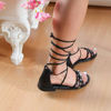 Immagine di MY JEWELS - Sandalo lace up con borchie e punti luce