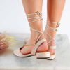 Immagine di VANILLA PUNK - Ballerina a punta lace up con catenina