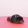 Immagine di VANILLA PUNK - Ciabatta platform  con pelliccia e catena