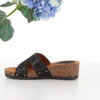 Immagine di VANILLA PUNK - Ciabatta platform fascia con strass, zeppa 5CM