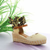 Immagine di WRANGLER - Espadrillas spuntata al tallone con cinturino e fasce alla caviglia, zeppa 6CM