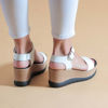 Immagine di MY JEWELS - Sandalo in VERA PELLE con zeppa 7,5CM