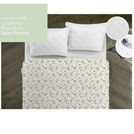 Immagine di  TWIN - MODELLO PROVINS Copriletto DUE PIAZZE fantasia rose, 250X255CM