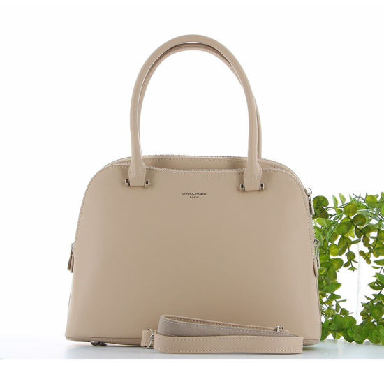 Immagine di DAVID JONES - Borsa due manici con due scomparti zip e tracolla rimovibile