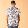Immagine di BLUE LEMON - CAMICIA MANICA CORTA COREANA FANTASIA FOGLIE