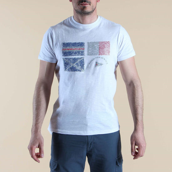 Immagine di BROKERS - T-SHIRT MANICA CORTA CON STAMPA