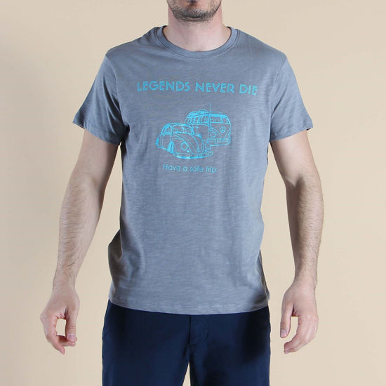 Immagine di BROKERS - T-SHIRT MANICA CORTA CON STAMPA