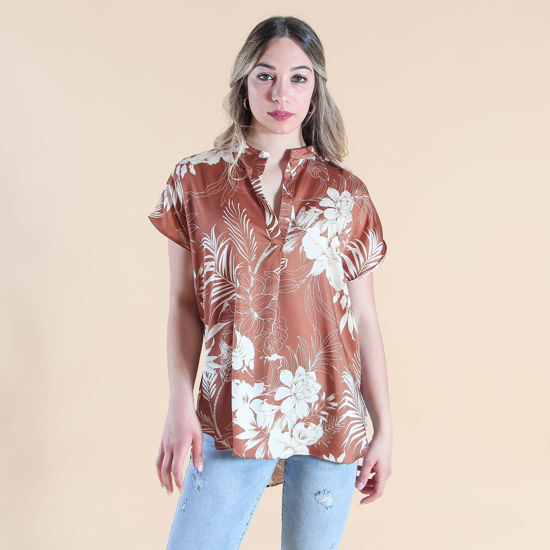 Immagine di CAMICIA MEZZA MANICA FANTASIA RASO