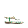 Immagine di VANILLA PUNK- Sandalo infradito gioiello con fantasia tropicale