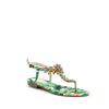Immagine di VANILLA PUNK- Sandalo infradito gioiello con fantasia tropicale