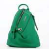 Immagine di ENRICO COLLEZIONE- Zaino verde con zip centrale e pulsante a chiusura