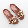 Immagine di FLYFOR - Ciabatta rosa platform con catena sulla fascia