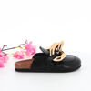 Immagine di FLYFOR - Sabot camel platform con punta tonda e catena sulla fascia