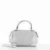 Immagine di DIVAS - Borsa glitter argento con due manici e tracolla rimovibile, MADE IN ITALY