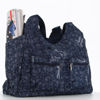 Immagine di LANCETTI – Borsa mare navy con stampa logo e conchiglia c/ doppia tasca frontale e tasca posteriore zip