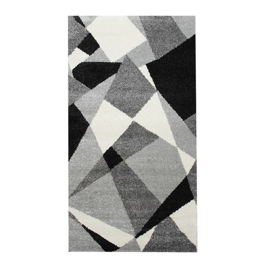 Immagine di BOYTEKS –  Tappeto Milano grigio con disegno astratto 133x190 cm