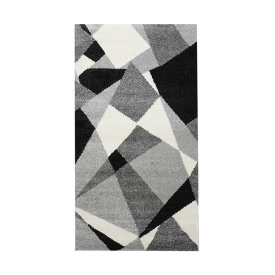 Immagine di BOYTEKS –  Tappeto Milano grigio con disegno astratto 110X170 cm