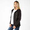 Immagine di MY JEWELS - FELPA NERA FULL ZIP CON CAPPUCCIO E STRASS