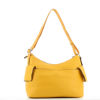 Immagine di Borsa gialla con manico regolabile e tasche laterali con patta