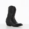 Immagine di ROXY ROSE - Stivaletto texano nero a punta in VERA PELLE a punta con zip laterale e tacco 5CM, MADE IN ITALY