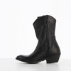 Immagine di ROXY ROSE - Stivaletto texano nero a punta in VERA PELLE a punta con zip laterale e tacco 5CM, MADE IN ITALY