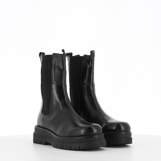 Immagine di SALT'N'PEPPER - Chealsea boots neri in pelle ,fondo alto