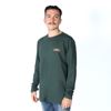 Immagine di B&A - T-SHIRT VERDE MANICA LUNGA CON STEMMA