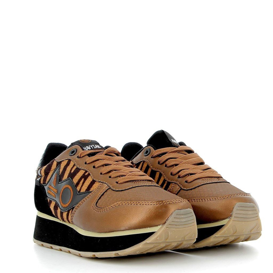 Immagine di NAVY SAIL - Sneakers marrone con inserti tigrati