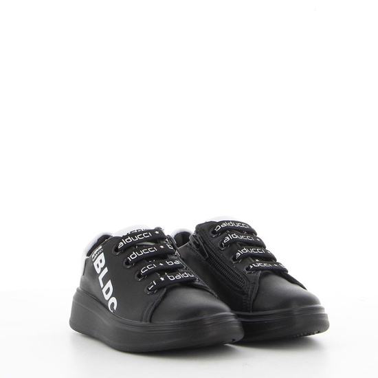 Immagine di AVERIS BALDUCCI - Sneakers nera con sottopiede in VERA PELLE e zip laterale