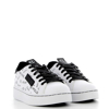 Immagine di ENRICO COVERI - Sneakers bianca con scritte e patch posteriore glitterata