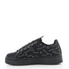 Immagine di ENRICO COVERI - Sneakers nera con scritte e patch posteriore glitterata