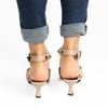 Immagine di DAMEROSE - Décolleté beige a punta con borchie, tacco 5,5CM