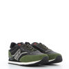 Immagine di NAVY SAIL - MAP POP Scarpa nera con dettagli verdone