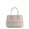 Immagine di DIVAS - Borsa due manici beige in VERA PELLE con zip orizzontale frontale, MADE IN ITALY