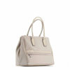 Immagine di DIVAS - Borsa due manici beige in VERA PELLE con zip orizzontale frontale, MADE IN ITALY