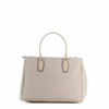 Immagine di DIVAS - Borsa due manici beige in VERA PELLE con zip orizzontale frontale, MADE IN ITALY