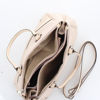 Immagine di DIVAS - Borsa due manici beige in VERA PELLE con zip orizzontale frontale, MADE IN ITALY