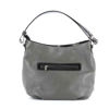 Immagine di DIVAS - Borsa a sacca grigia in VERA PELLE con tasca frontale zip, MADE IN ITALY