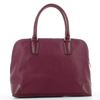 Immagine di DIVAS - Borsa due manici bordeaux in VERA PELLE con doppia zip verticale frontale, MADE IN ITALY