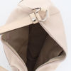 Immagine di DIVAS - Borsa a sacca beige in VERA PELLE con tasca frontale e tracolla allungabile, MADE IN ITALY