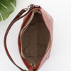 Immagine di DIVAS - Borsa a sacca marrone in VERA PELLE con tasca frontale zip, MADE IN ITALY