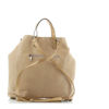 Immagine di DIVAS - Borsa beige in VERA PELLE con coulisse trasformabile in zaino, MADE IN ITALY