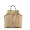 Immagine di DIVAS - Borsa beige in VERA PELLE con coulisse trasformabile in zaino, MADE IN ITALY